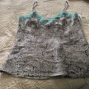 Nicole Miller next stop to wonderland snake print top